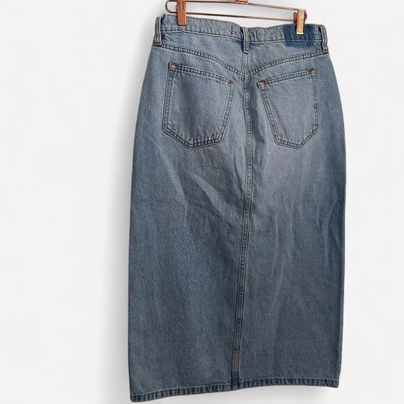 American Eagle High Rise Denim Midi Skirt | Y2K Grunge / 90s Revival | 28 NWT - Picture 5 of 7